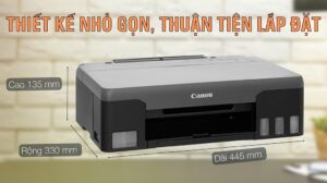 Thiết kế nhỏ gọn hiện đại của máy in màu Canon Pixma G1020