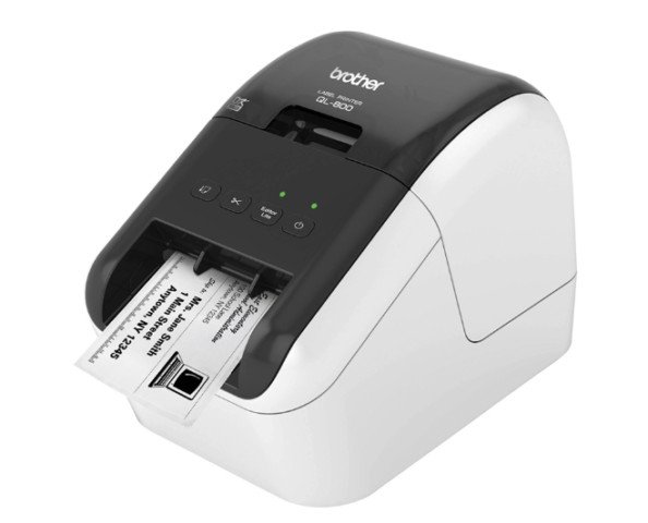giao diện phần mềm P-touch Editor tích hợp với Microsoft Office cho máy in nhãn ql-800
