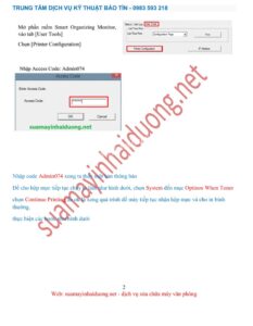 Chọn System trong User Tools để cài đặt tùy chọn mực in Ricoh