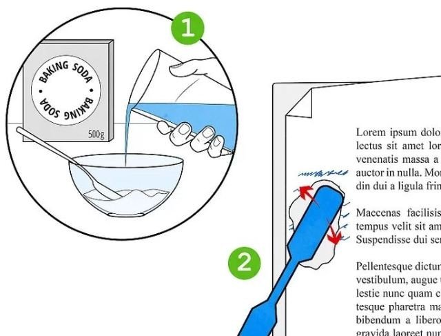 Dùng Baking soda để tẩy vết mực