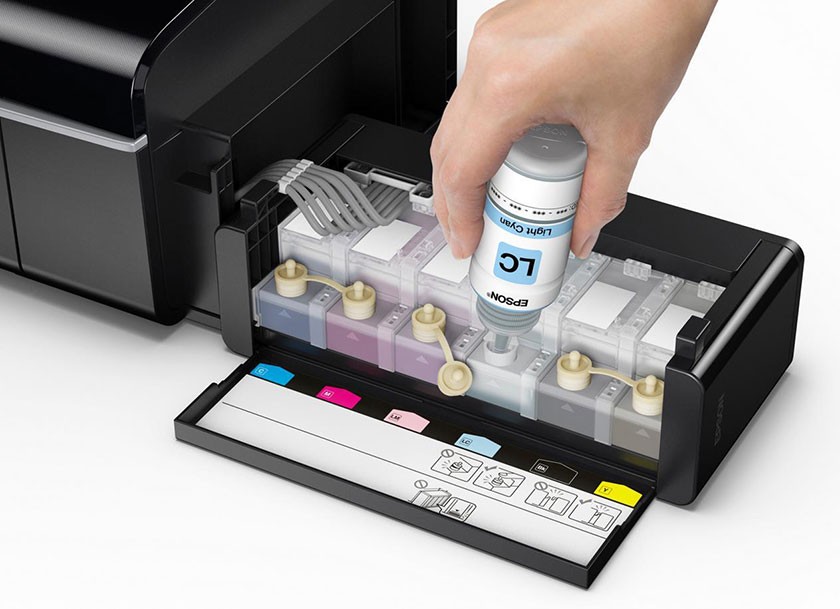 Sử dụng mực in chính hãng và chất lượng cho máy in Epson T60