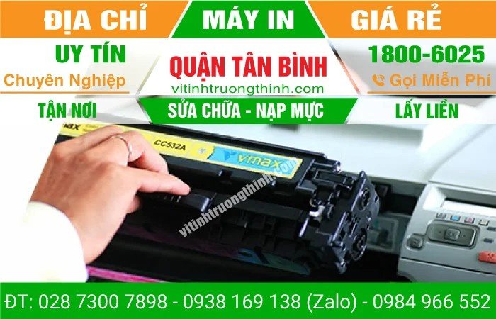 Dịch vụ sửa máy in tận nơi tại Tân Bình