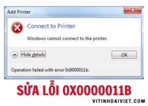 Lỗi 0x0000011b khi kết nối máy in mạng