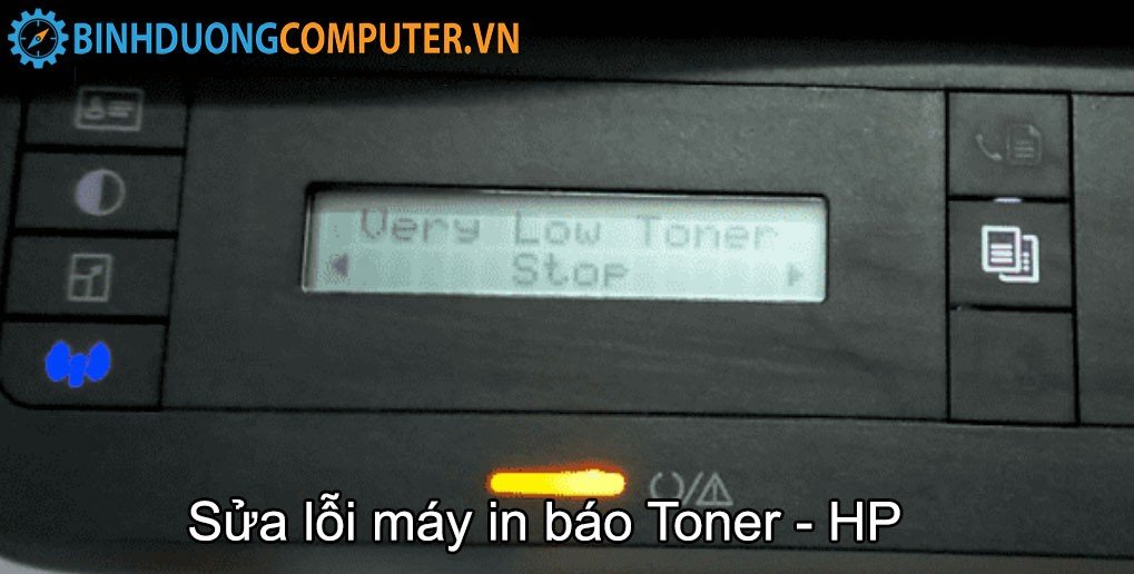 Chip mực trên hộp mực máy in HP là nguyên nhân báo toner low ảo