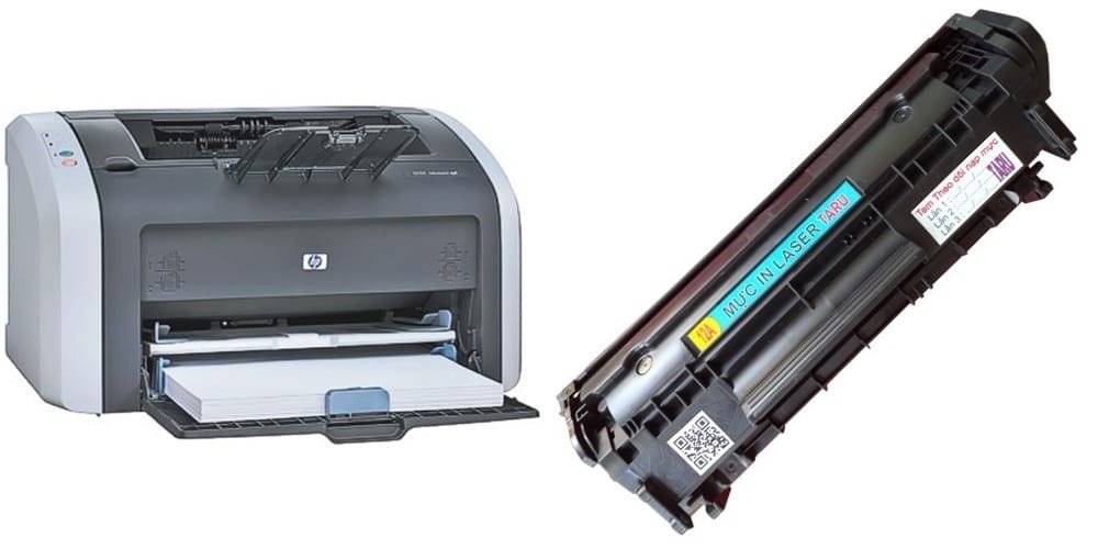 Máy in HP LaserJet 1010 sử dụng mực 12A