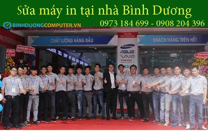 Kỹ thuật viên sửa chữa máy in tận nơi tại Bình Dương