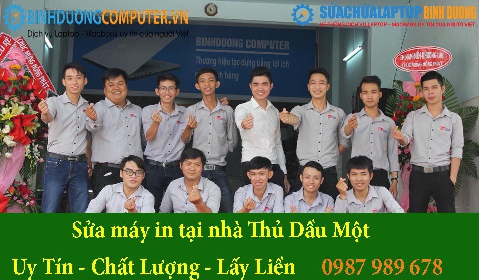 Kỹ thuật viên sửa máy in tại nhà ở Thủ Dầu Một