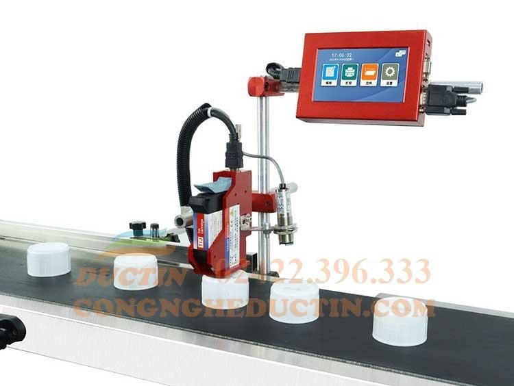 Máy in phun công nghiệp T110 in thông tin lên bao bì hộp giấy sản phẩm