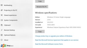 Kiểm tra thông tin phiên bản hệ điều hành Windows