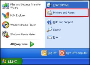 Giao diện Print Server Properties để thiết lập khổ giấy tùy chỉnh cho máy in trên Windows.