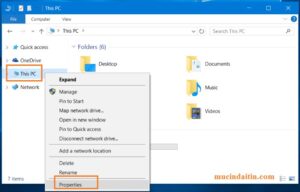 Cách mở thư mục This PC để xem thông tin hệ thống Windows 10