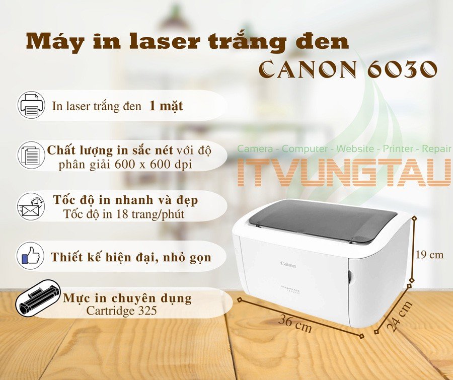 Thông tin chi tiết về máy in Canon 6030