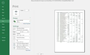 Hướng dẫn chi tiết cách in ấn trong Excel với các thiết lập trang in và tùy chọn in