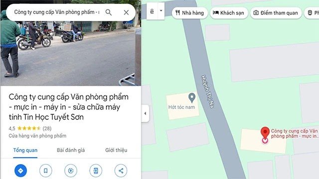 Bản đồ chỉ đường đến trụ sở Công ty Tuyết Sơn tại Hóc Môn