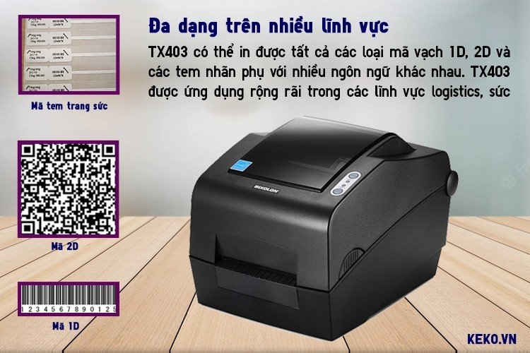 Ứng dụng đa dạng của máy in mã vạch Bixolon TX403 trong ngành trang sức và bán lẻ