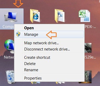 Truy cập Device Manager trên Windows để cập nhật driver máy in