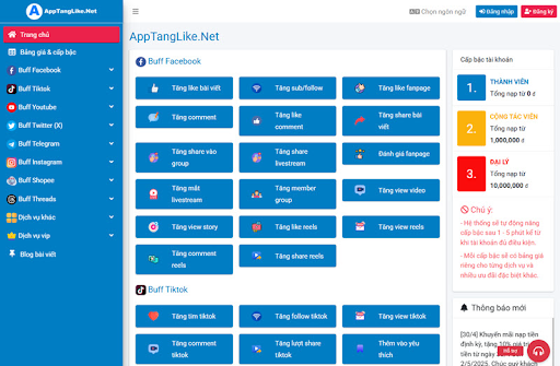 Top 7 Web Tăng Follow TikTok Miễn Phí An Toàn 2025