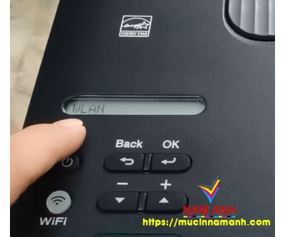 Tùy chọn WLAN trên màn hình cài đặt của máy in Brother
