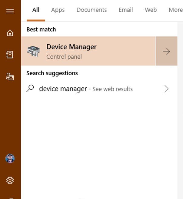 Giao diện Device Manager hiển thị danh sách thiết bị để tìm và xóa driver máy in lỗi trên Win 7