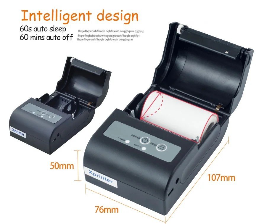 Máy in hóa đơn di động Xprinter XP-P101 nhỏ gọn in bill nhanh chóng