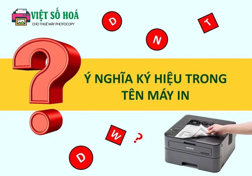 Các ký hiệu thường gặp trên bảng điều khiển máy in như nút nguồn, wifi, lỗi giấy