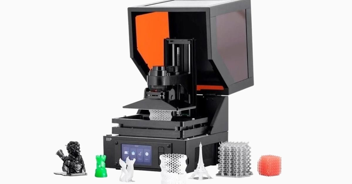 Máy in 3D mini Monoprice MP Mini SLA nhỏ gọn, phù hợp cho in resin chi tiết cao