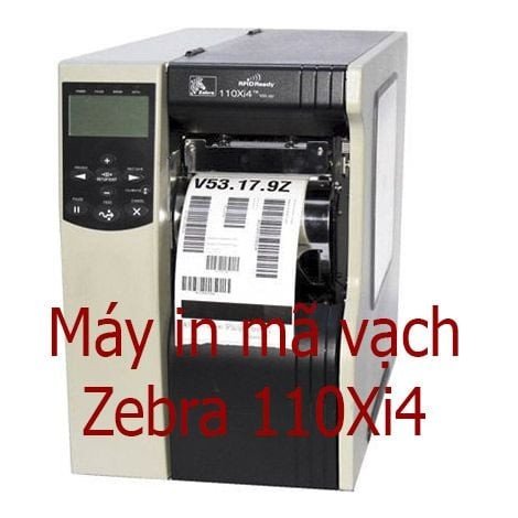 Máy in mã vạch Zebra 110Xi4 với thiết kế công nghiệp bền bỉ bằng hợp kim chịu lực