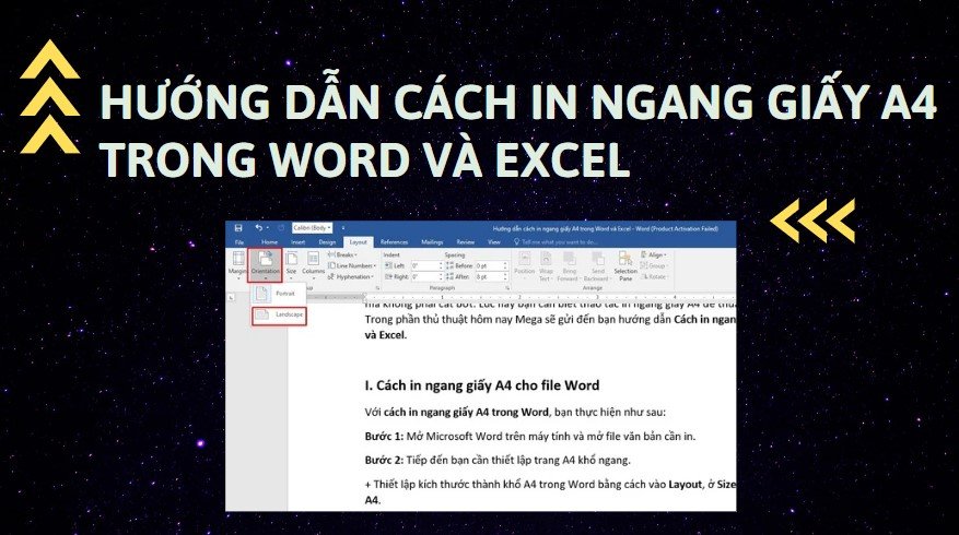 Cách in ngang khổ giấy A4 trong Excel: Hướng dẫn chi tiết