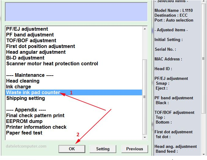 Cách Reset Mực Máy In Epson T50 Đơn Giản