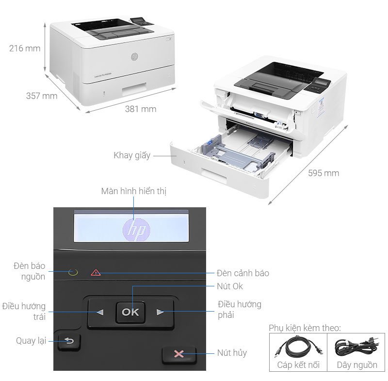 Máy in HP LaserJet Pro M404n: Đánh giá chi tiết