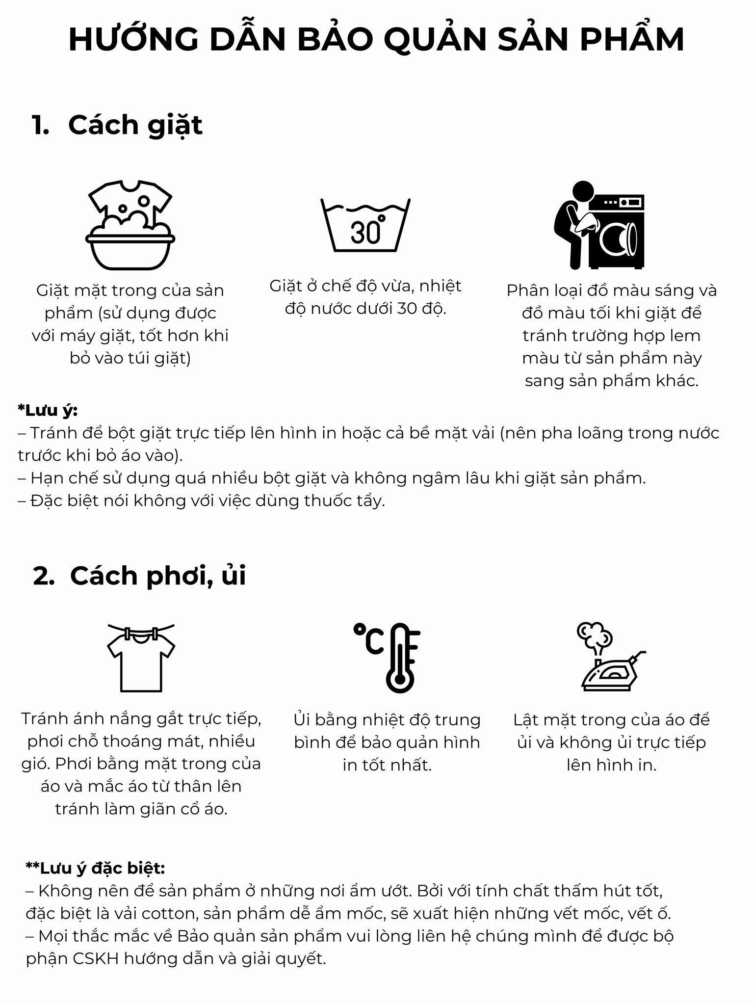 Hướng dẫn chi tiết cách giặt áo thun in hình