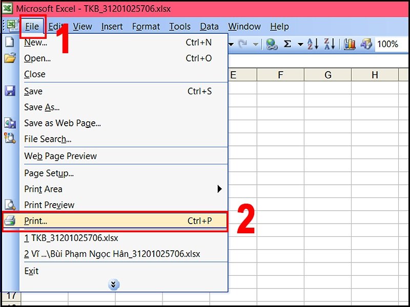 Cách in file Excel nằm ngang chi tiết và dễ hiểu