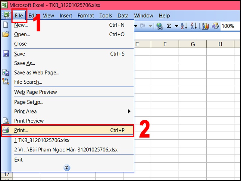 Cách In Ngang Trong Excel 2007 Hiệu Quả