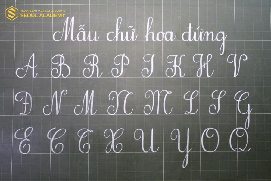 Cách viết các chữ cái in hoa