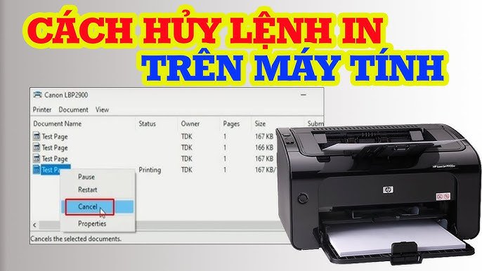 Hủy Lệnh In Trong Windows 10: Các Bước Đơn Giản