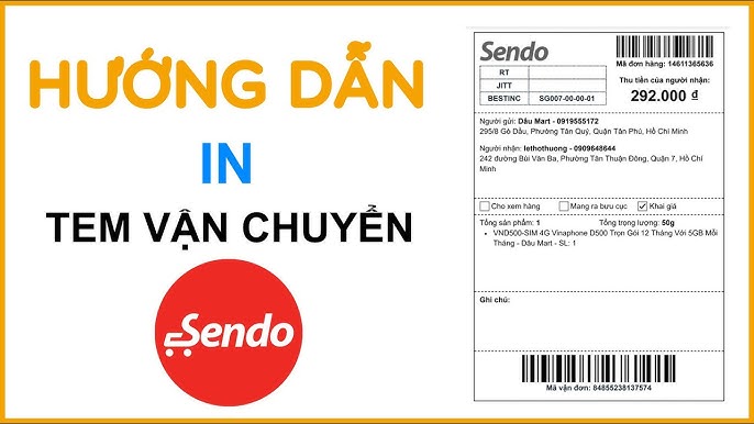 Hướng Dẫn Chi Tiết Cách In Đơn Hàng Sendo