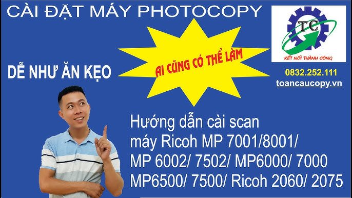 Hướng dẫn cài đặt máy in Ricoh Aficio 2075 chi tiết