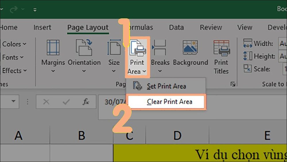 Cách Bỏ Chọn Vùng In Trong Excel 2007 Nhanh Chóng