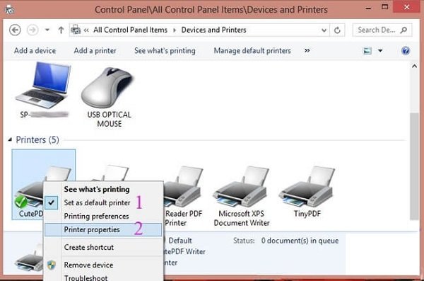 Cách kết nối máy in qua mạng LAN Win 7