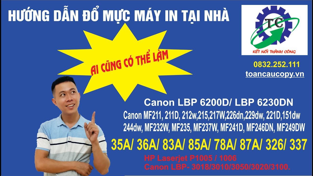 Đổ mực máy in Canon 6200d: Hướng dẫn & Dịch vụ