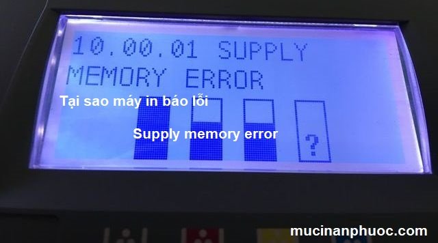 Khắc phục máy in HP báo lỗi supply memory warning
