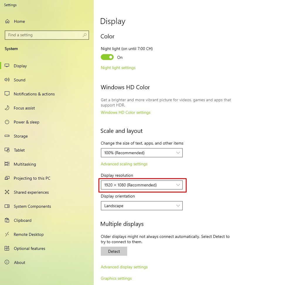 Điều chỉnh độ phân giải màn hình máy tính phù hợp