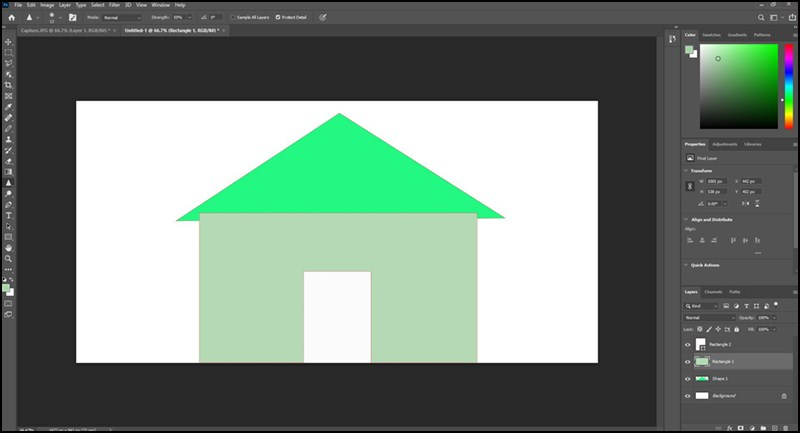 Giao diện Adobe Photoshop hỗ trợ chỉnh sửa và vẽ trên máy tính
