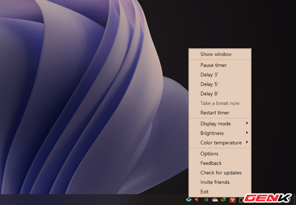Tạm dừng hoặc tắt chức năng của CareUEyes Pro