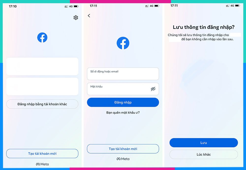 Lưu mật khẩu Facebook trên iPhone