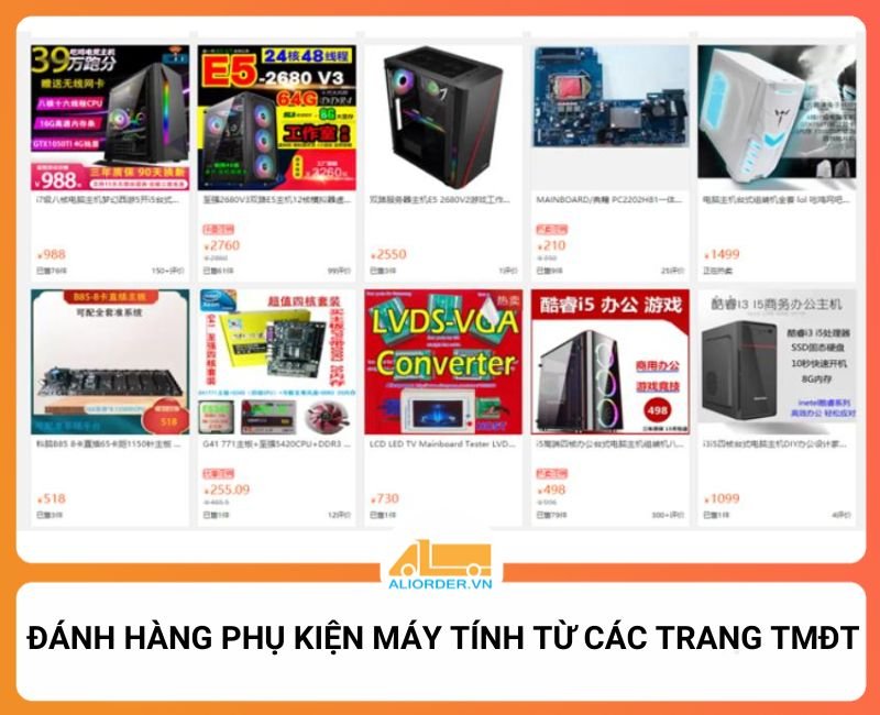 Mua linh kiện máy tính Trung Quốc qua sàn thương mại điện tử