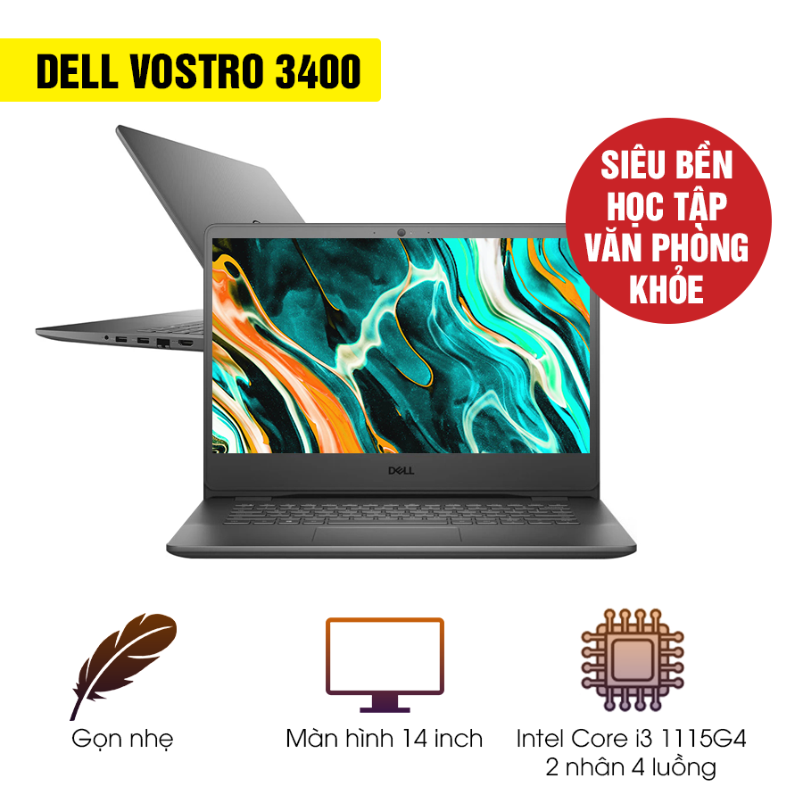 Máy tính xách tay Dell Vostro 3400 Core i3 mới nhất