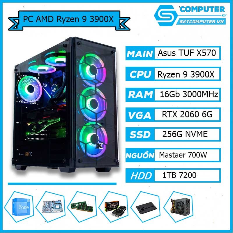 Cấu hình PC gaming AMD Ryzen 9 cao cấp tại Đà Nẵng