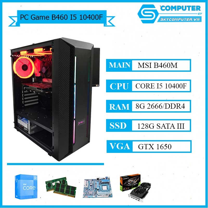Bộ PC gaming Đà Nẵng hiệu năng tầm trung