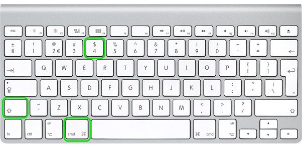 Hình ảnh minh họa cách chụp một phần màn hình Macbook bằng cách kéo chuột